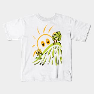 The tree on the hill Kids T-Shirt